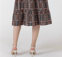 Dex - Smocked Waist Midi Skirt