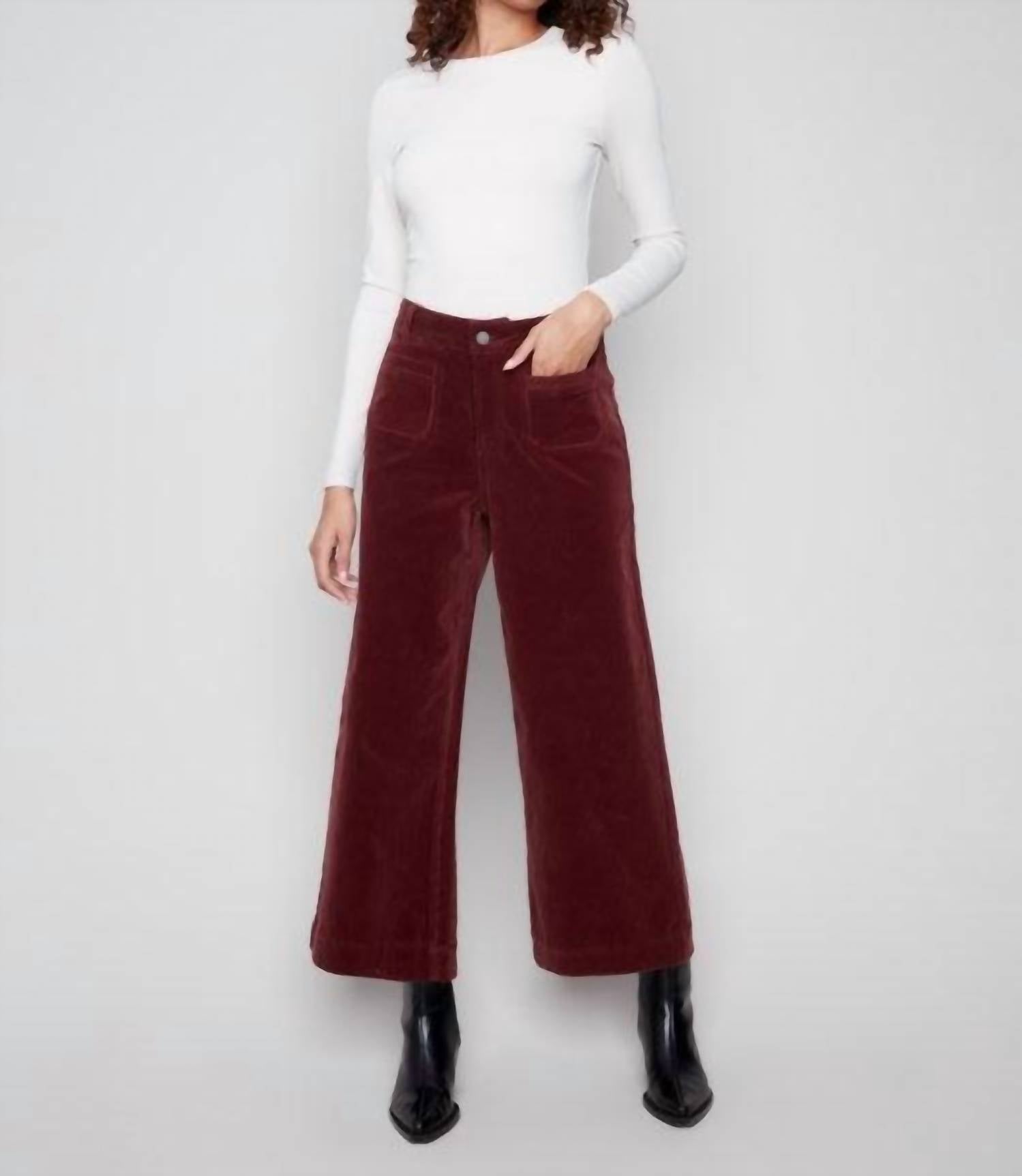 Charlie B - Flare Corduroy Pants
