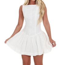 Mable - Laced in Love Eyelet Mini Dress