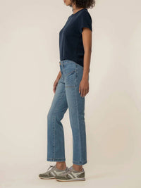 Kut From The Kloth - Kelsey High Rise Ankle Flare Front Seam Patch Pocket Jeans