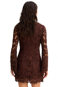 ALLISON NEW YORK Daisey Dress in chocolate brown - women's dress - detail view