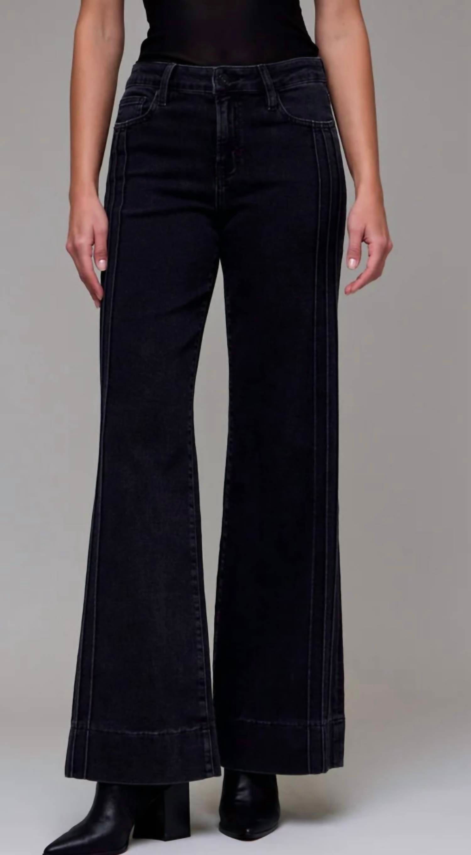 Hidden - Happi Mid Rise Comfort Flare Jeans