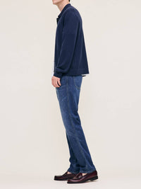 DL1961 - Men's Men's Slim Button-Front Cardigan in ravine - men's sweater - detail view