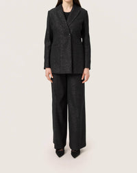 Soaked In Luxury - Slcahlina Single-breasted Glitter Blazer