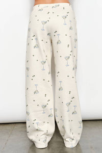 Pretty Garbage Billie Martini Sweatpants in beige - women's pants - detail view