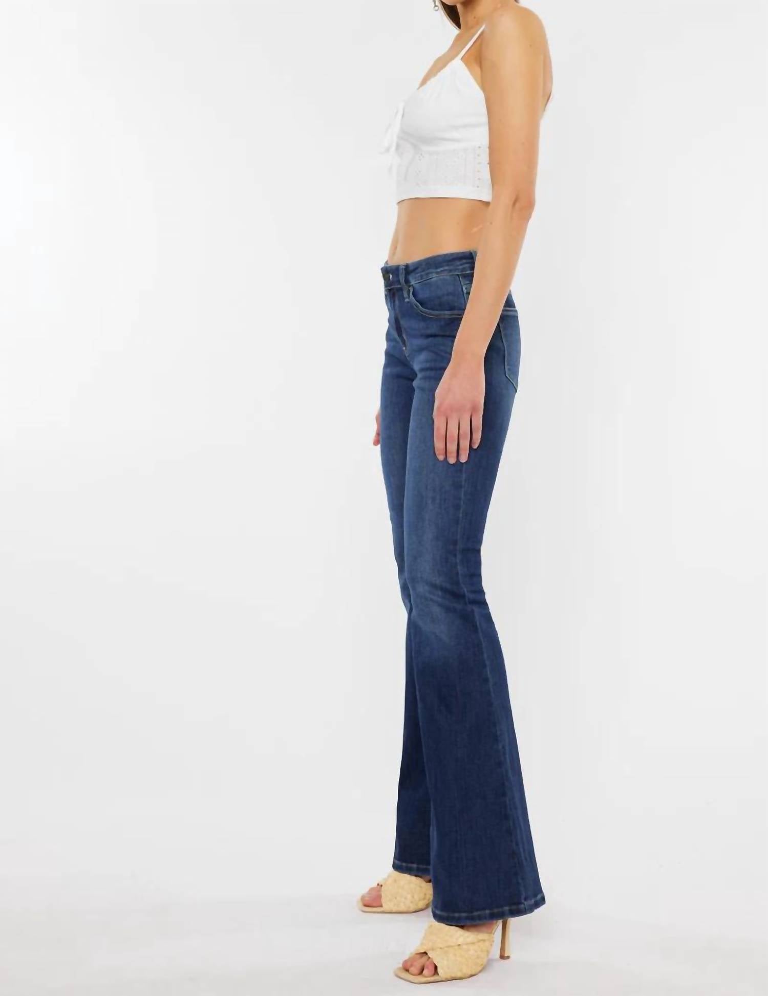 Kancan - Mid Rise Flare Jean