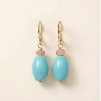 Joy Dravecky - Women's Ethiopian Opal Drop Earrings