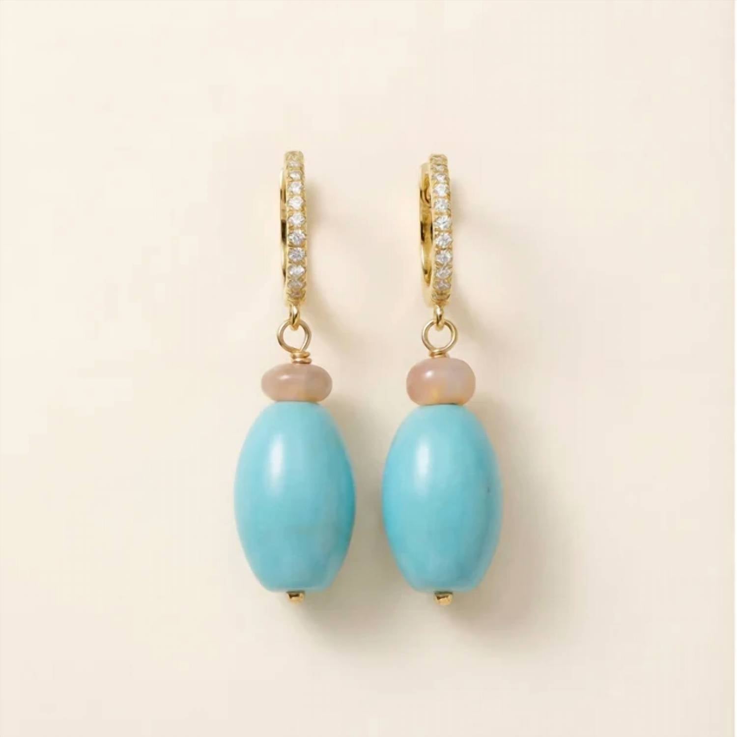 Joy Dravecky - Women's Ethiopian Opal Drop Earrings