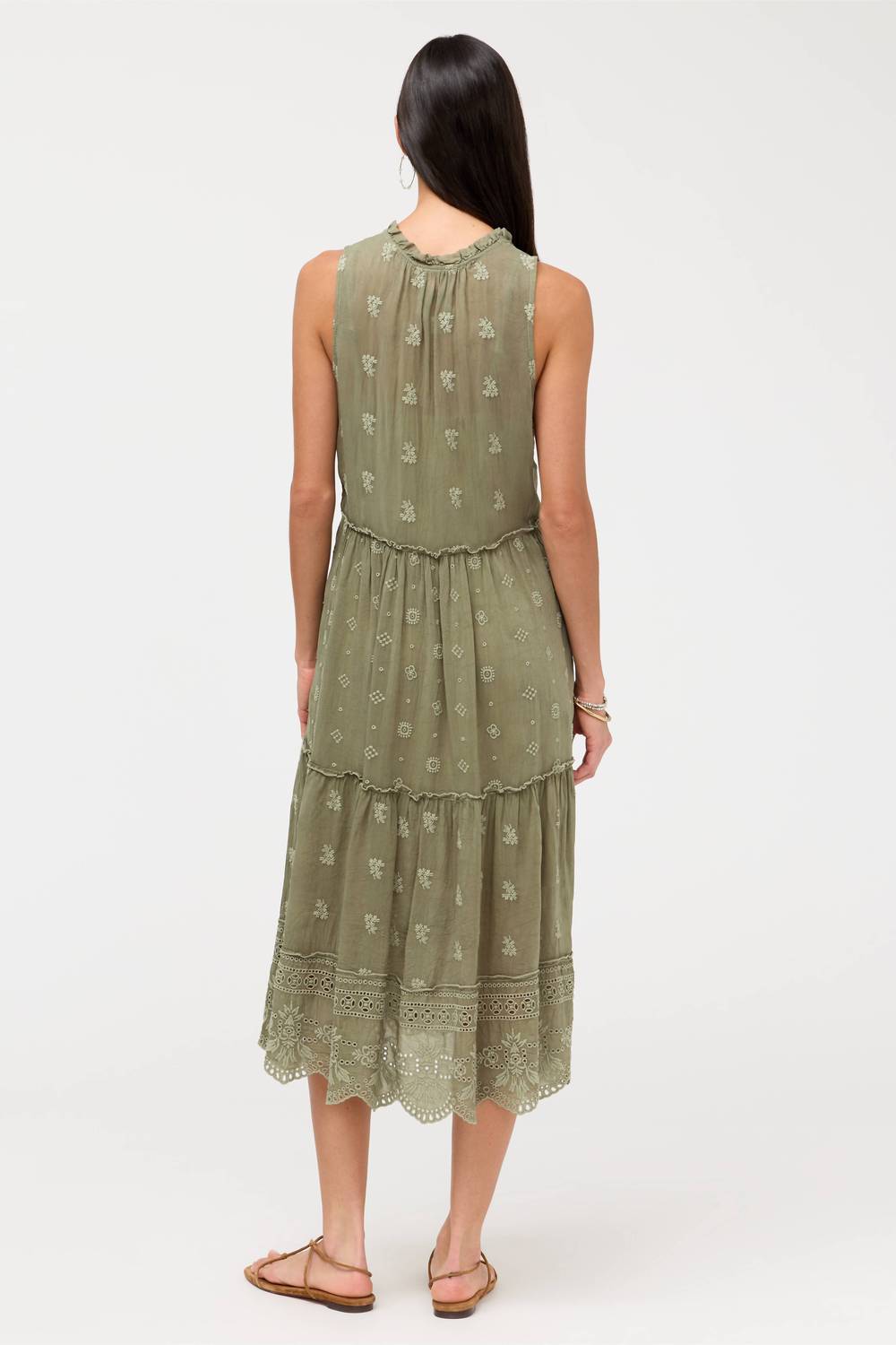Johnny Was - SUSILA MIDI TIERED DRESS