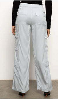 Sanctuary Soft Cargo Pants in pearl blue - women's pants - alternate view