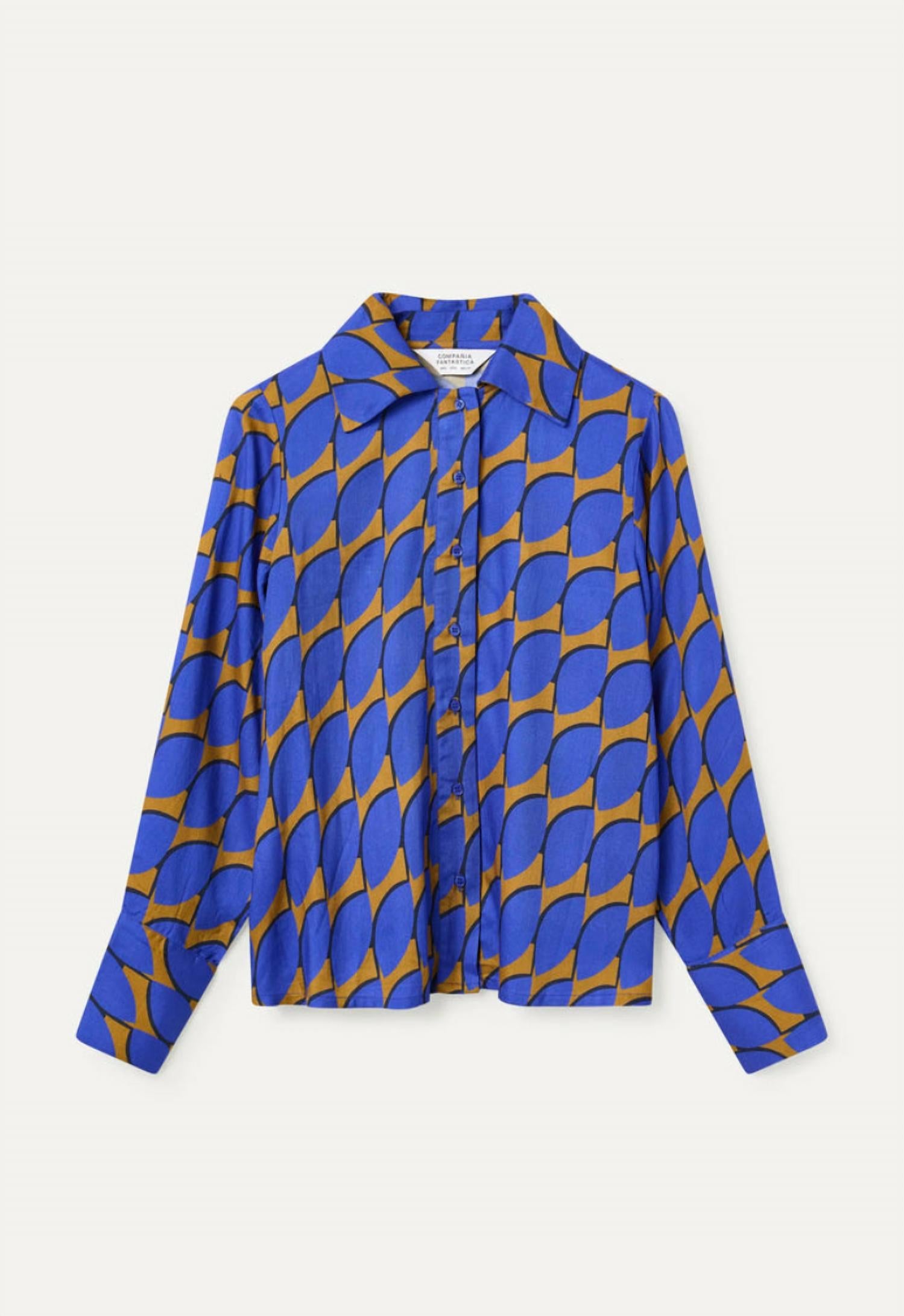 Compania Fantastica Women's Skouros big print shirt in multi - women's blouse