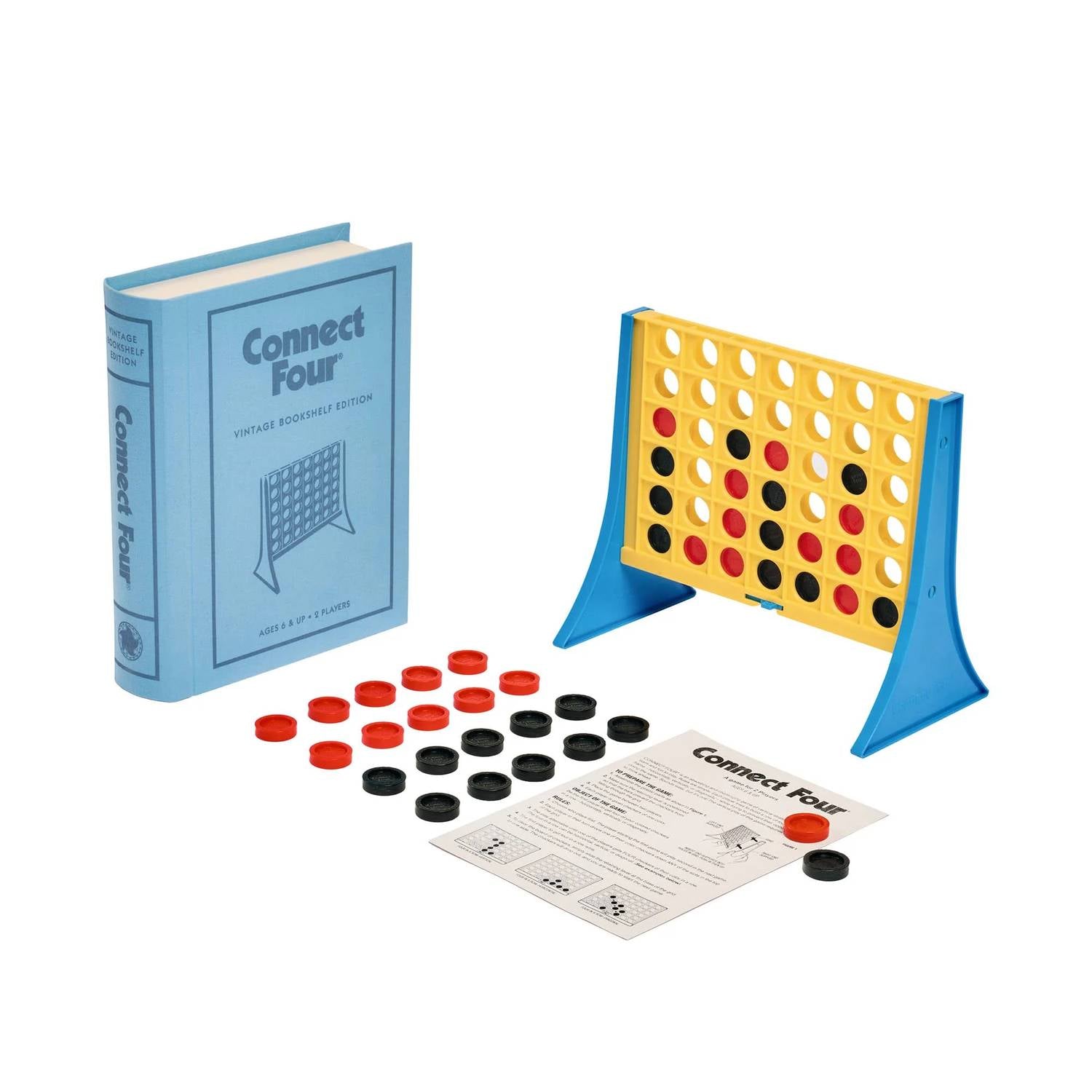 Ws Game Company - Connect 4 Vintage Bookshelf Edition