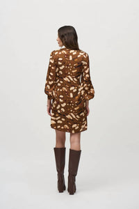 Joseph Ribkoff - Animal Print Satin Shift Dress