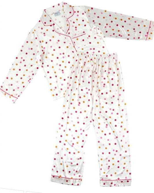 Bella Sleep + Spa - Women's Long Sleeve Satin Pajama Set