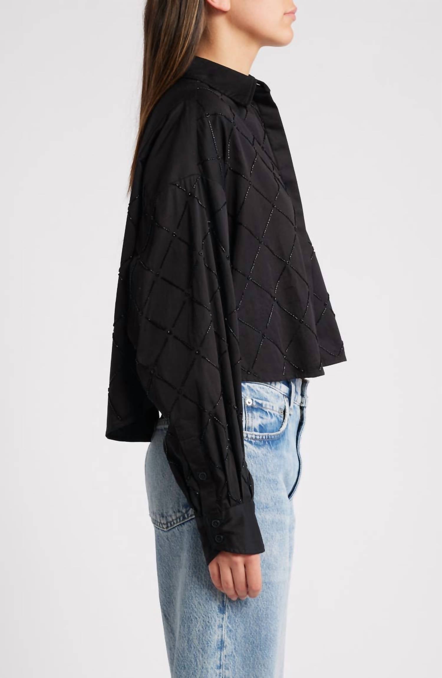 Rag & Bone - Beatrice Beaded Button-up Shirt