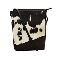 Ili New York - Women's Small Calf Hair Vertical Crossbody Bag