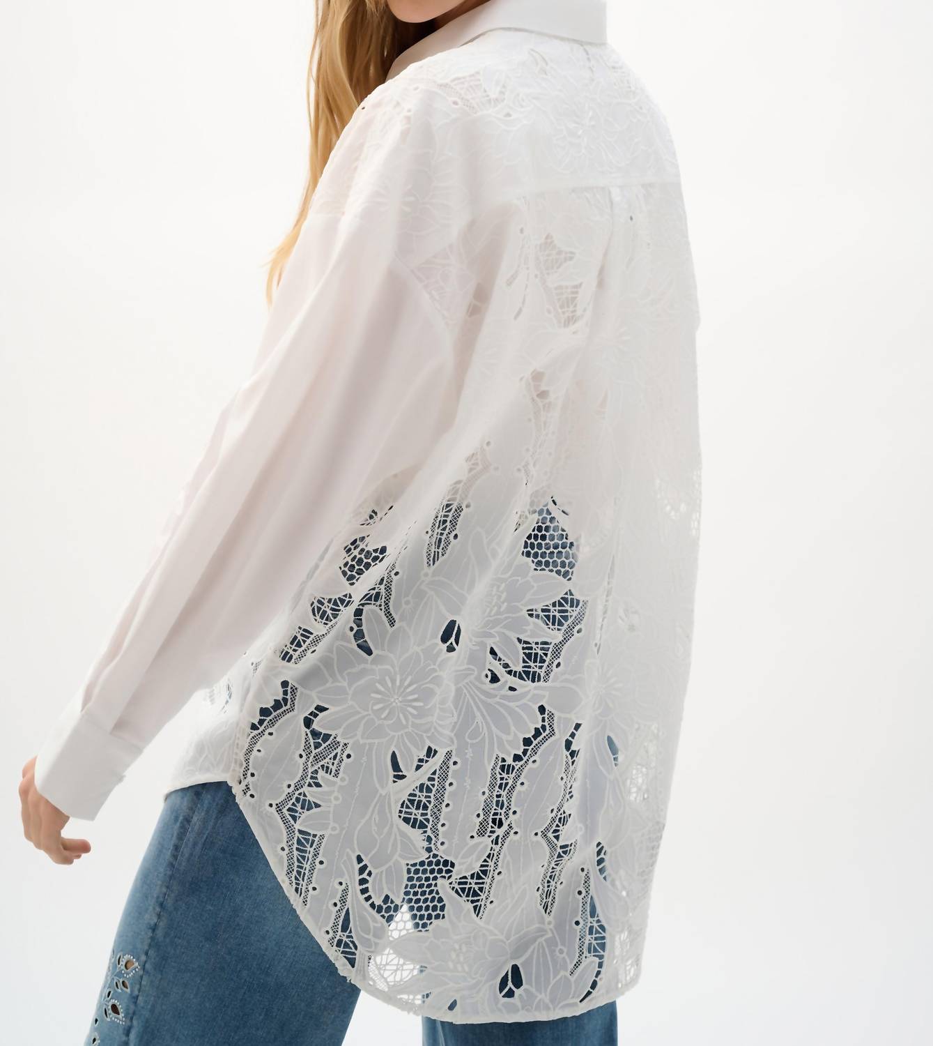 Joseph Ribkoff - Floral Lace Buttoned Top