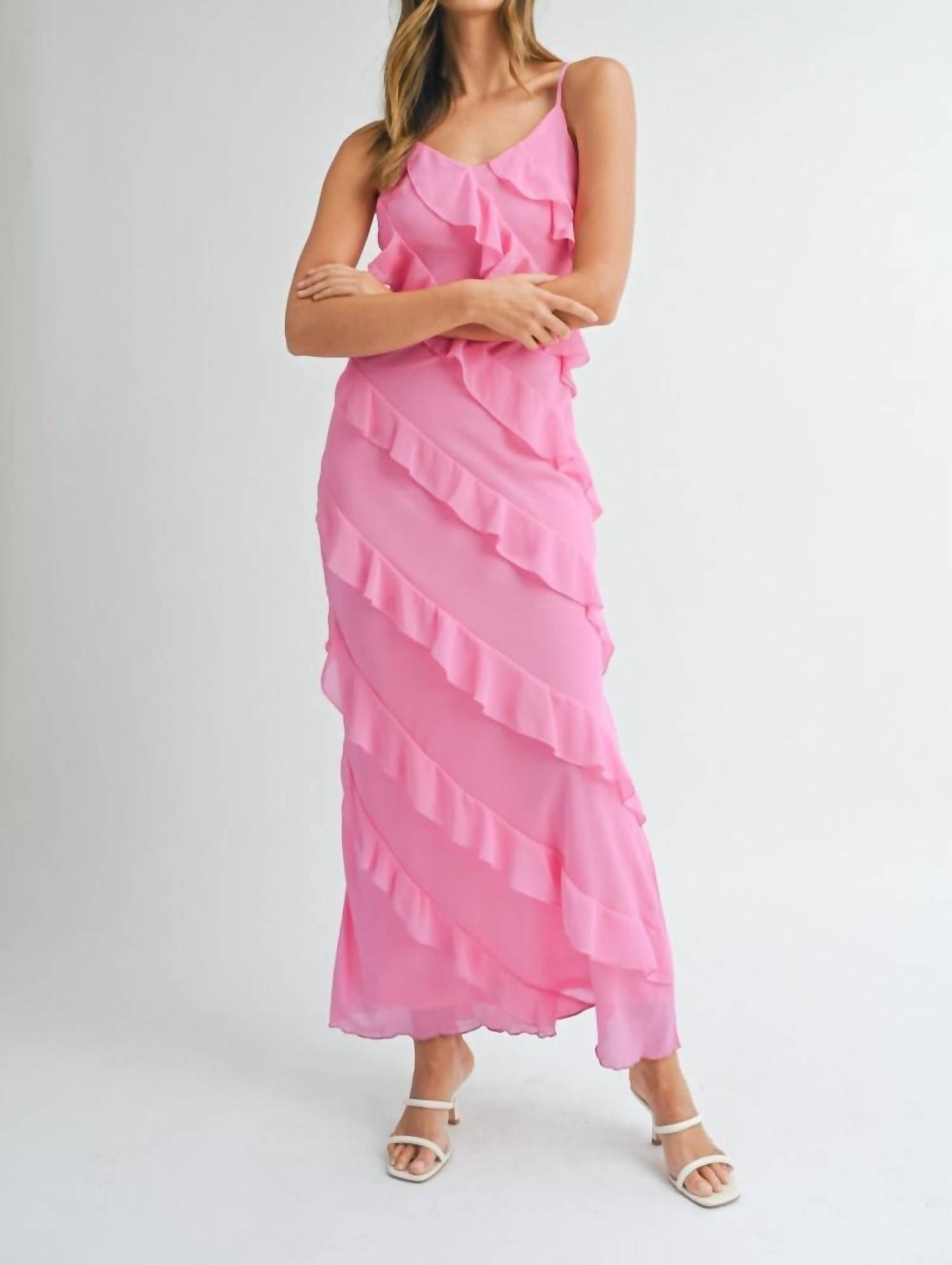 Mable - Tiered Ruffle Maxi Dress