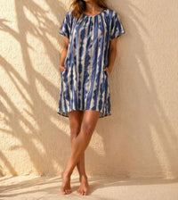 The Korner - Short-sleeve Swing Dress