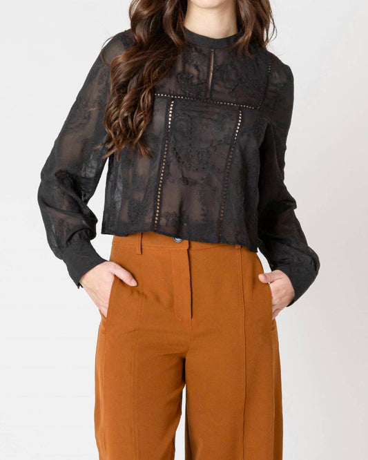 Dex - Embroidered Lace Top