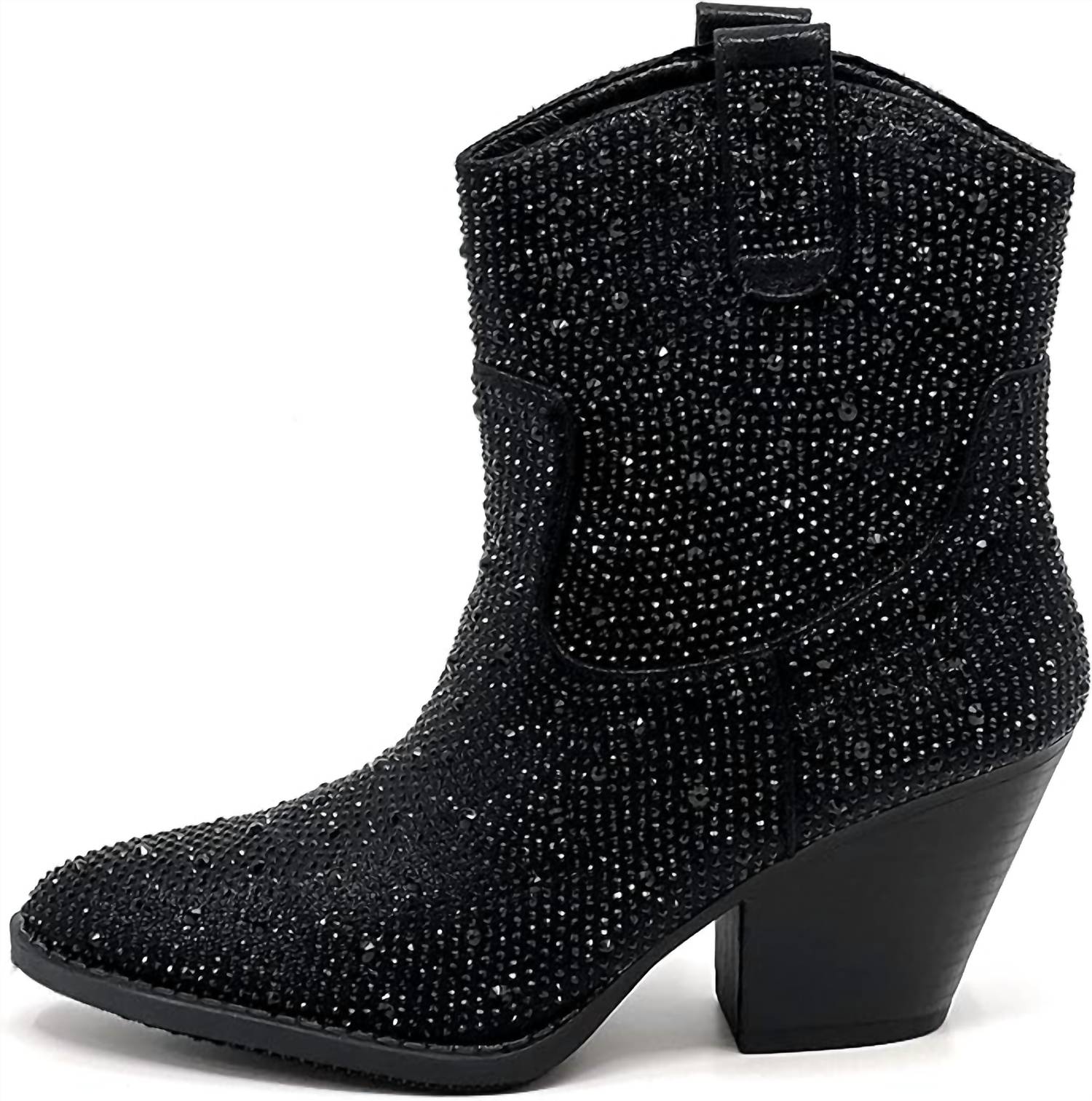 Corkys Footwear - Women's Rhinestone Block Ankle Bootie