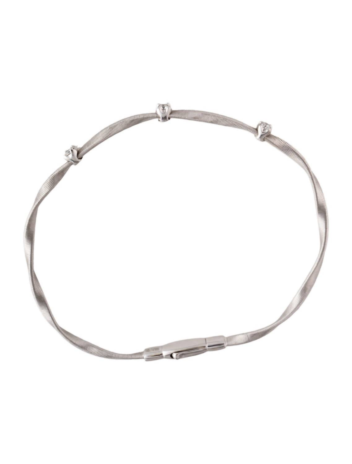 Marco Bicego - Women's 18k White Gold, Diamond Marrakech Bracelet