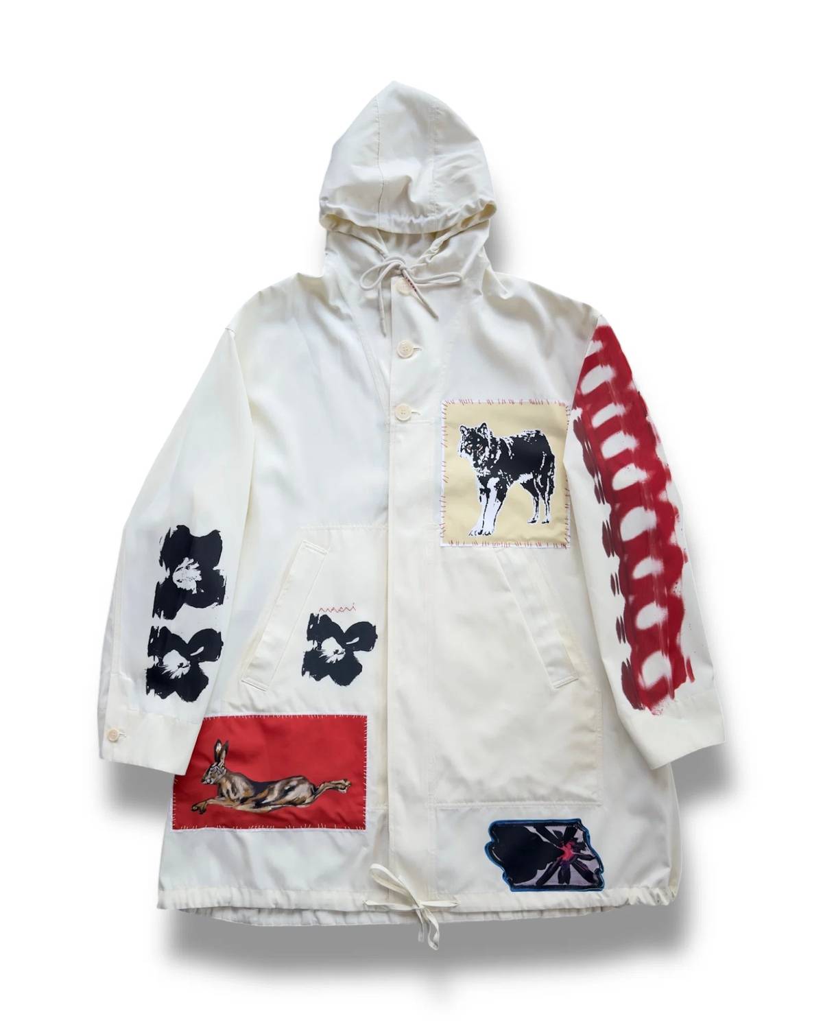 Marni - Women's Mixed Media Taffeta Parka Jacket