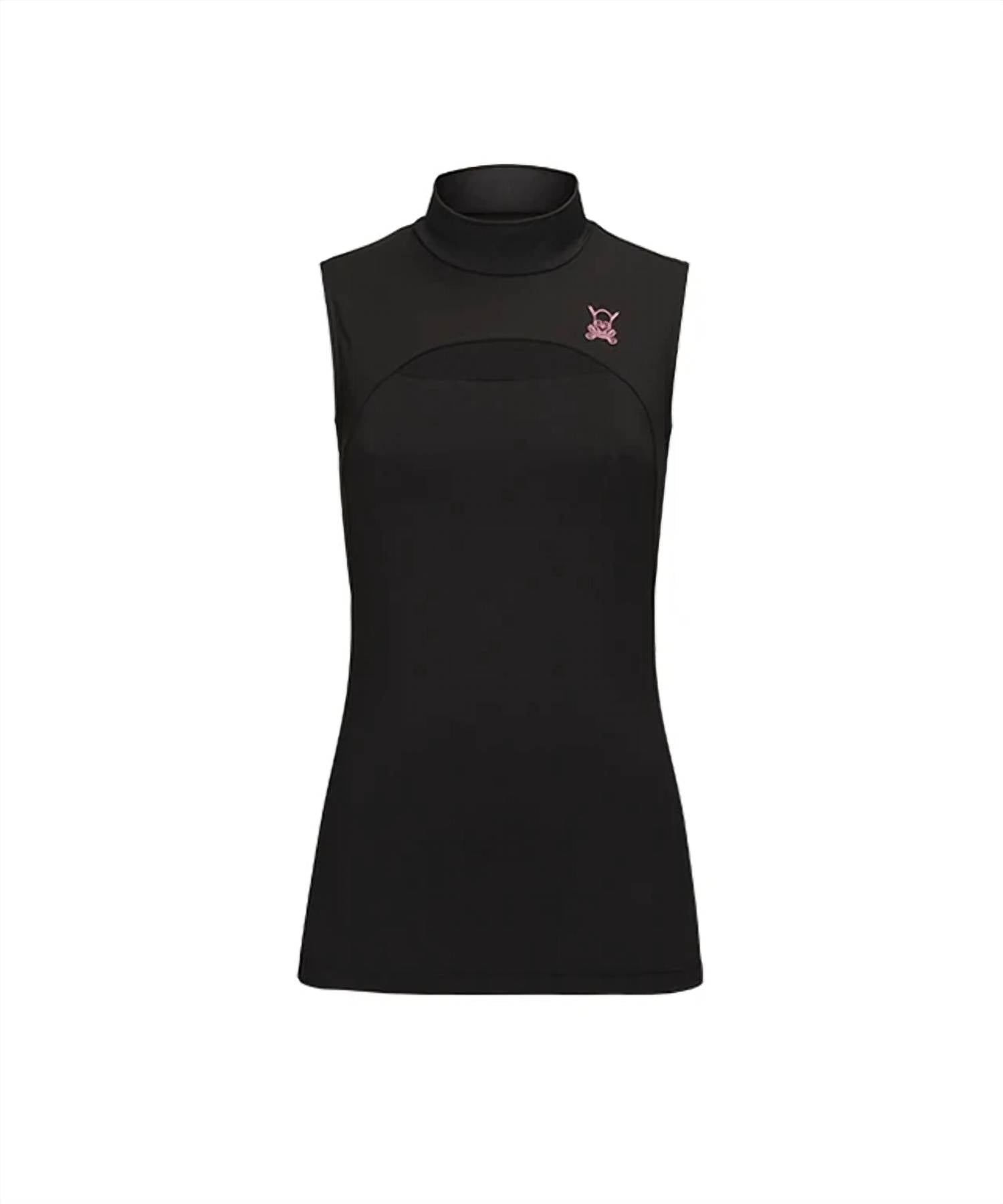 Chucuchu - Front Mesh Half Neck Top