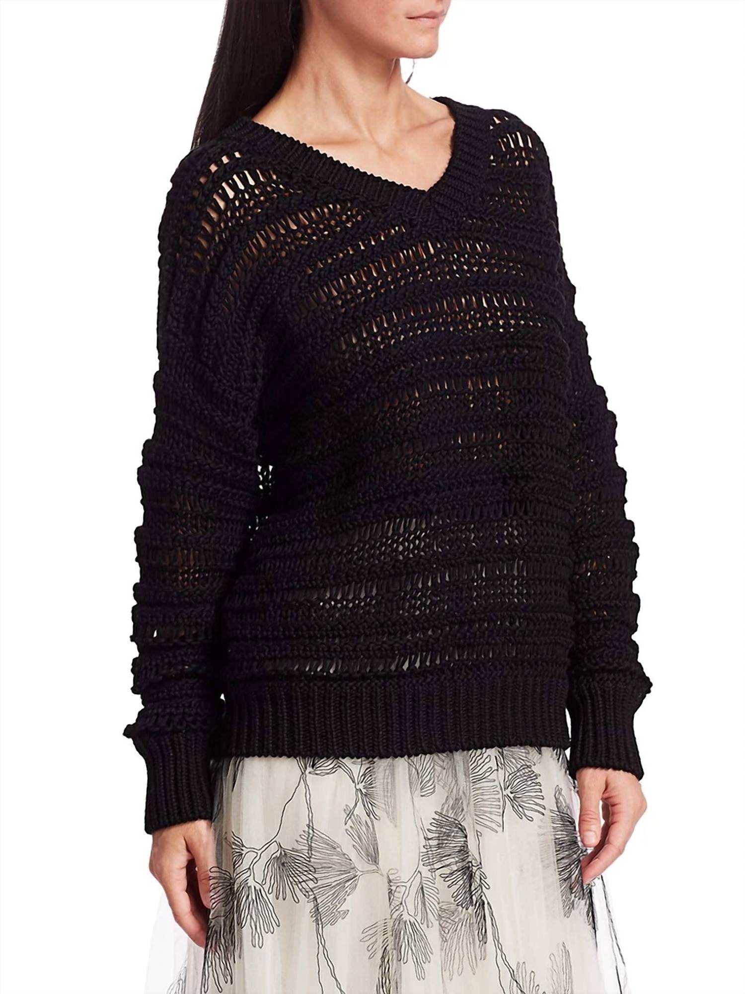 Brunello Cucinelli - Monili Detail V Neck Sweater