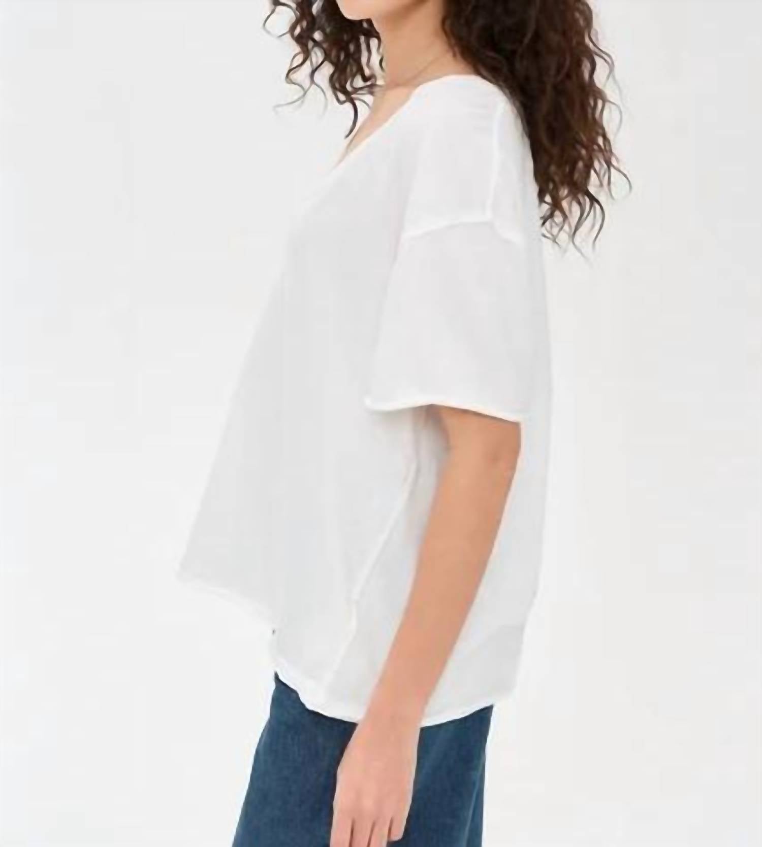 Free People - Nina V Neck Tee