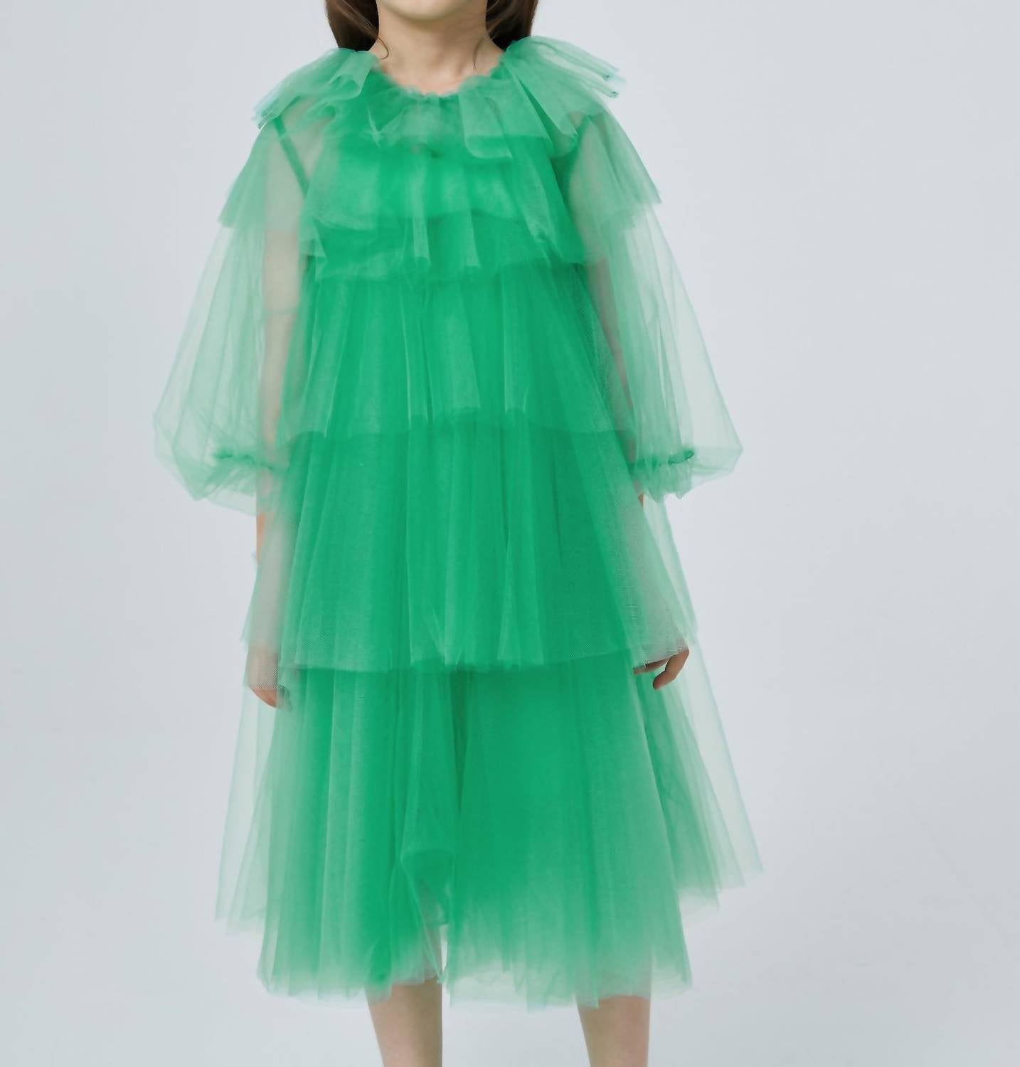 Girl's Ruffles Layers Dress
