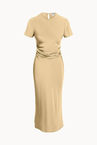 STAUD Marcel Silk Dress in antique - women's dress - view 4