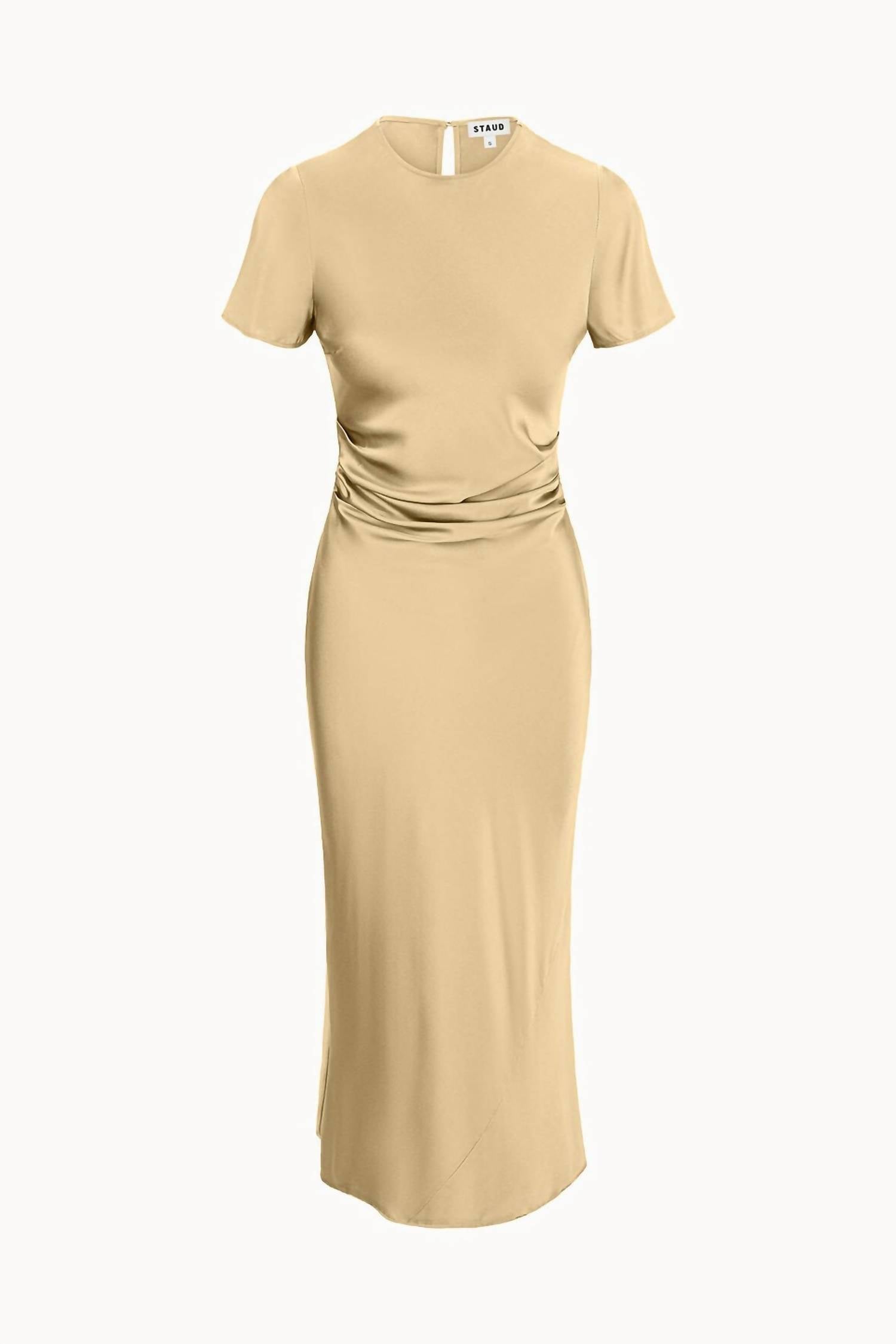 STAUD Marcel Silk Dress in antique - women's dress - view 4
