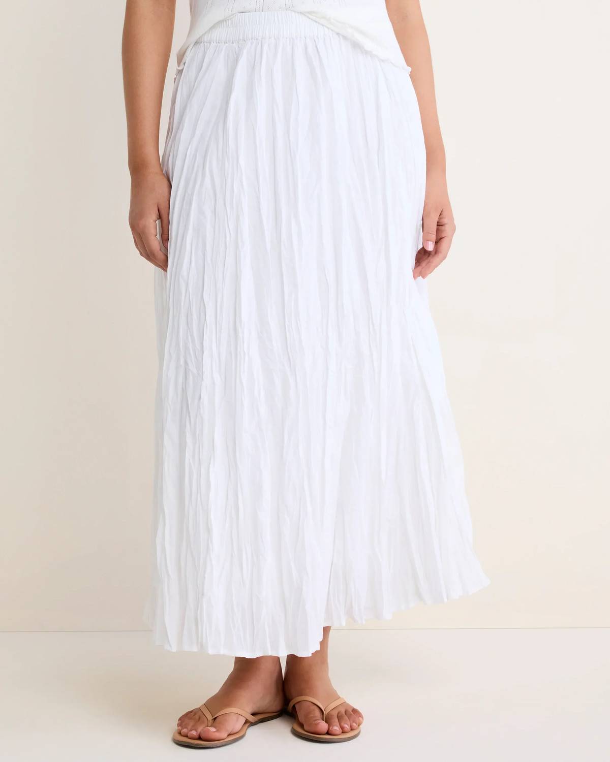 Nic + Zoe - Cotton Crinkle Skirt