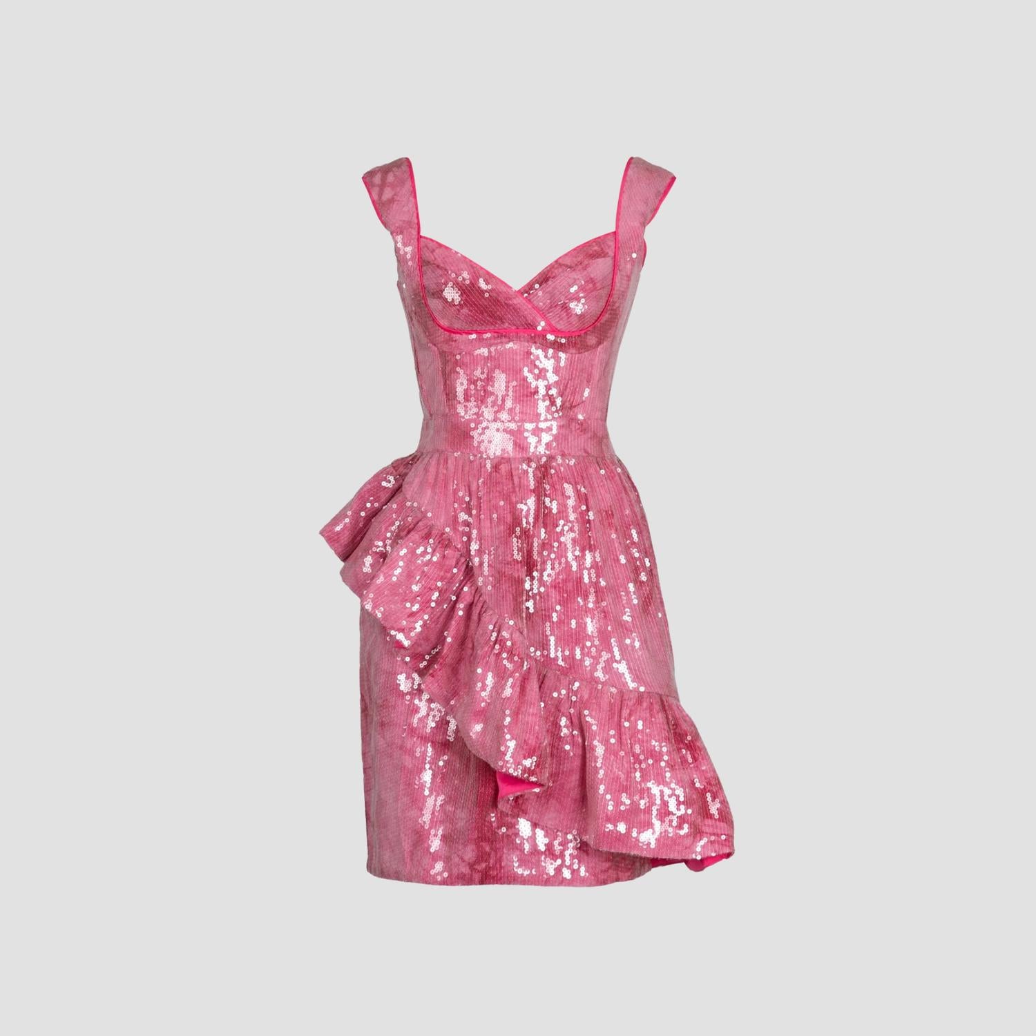 CELiA B Nova Sweetheart Mini Dress in pink - women's dress - alternate view