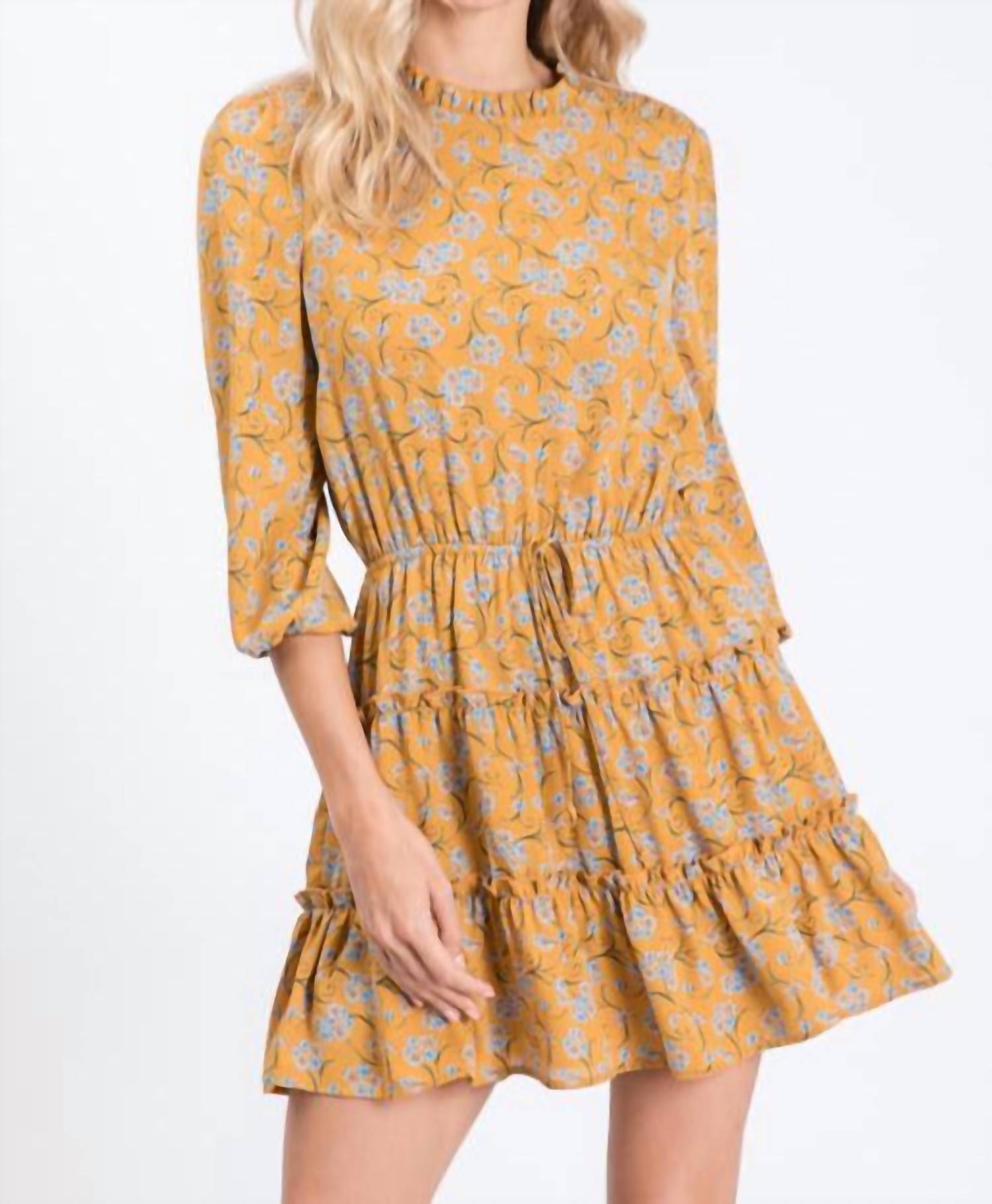 Hailey & Co - Floral Ruffle Mini Dress