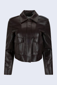 PISTOLA Bex Shrunken Jacket in french roast - women's jacket - view 4