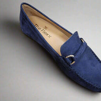 The FLEXX Women's Lionel Loafer in navy - women's flats - view 6