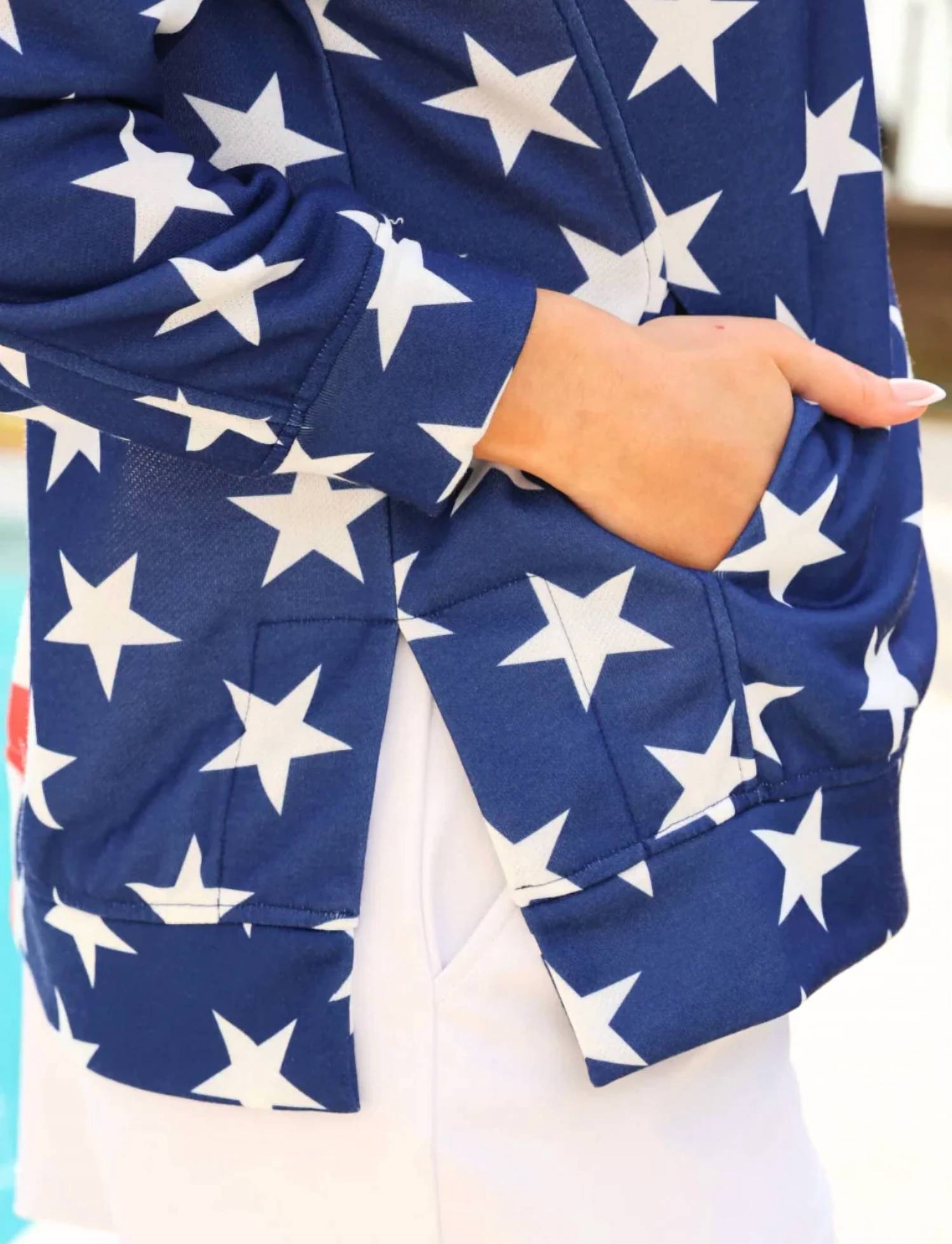Jess Lea - Stars and Stripes Quarter Zip Pullover