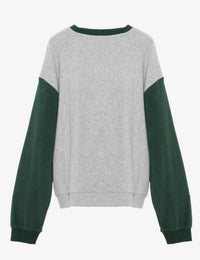 BOYS LIE Athletics Kara Crewneck Sweatshirt in grey green - women's top - view 5