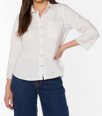 Velvet Heart - Blake 3/4 Sleeve Snap Top