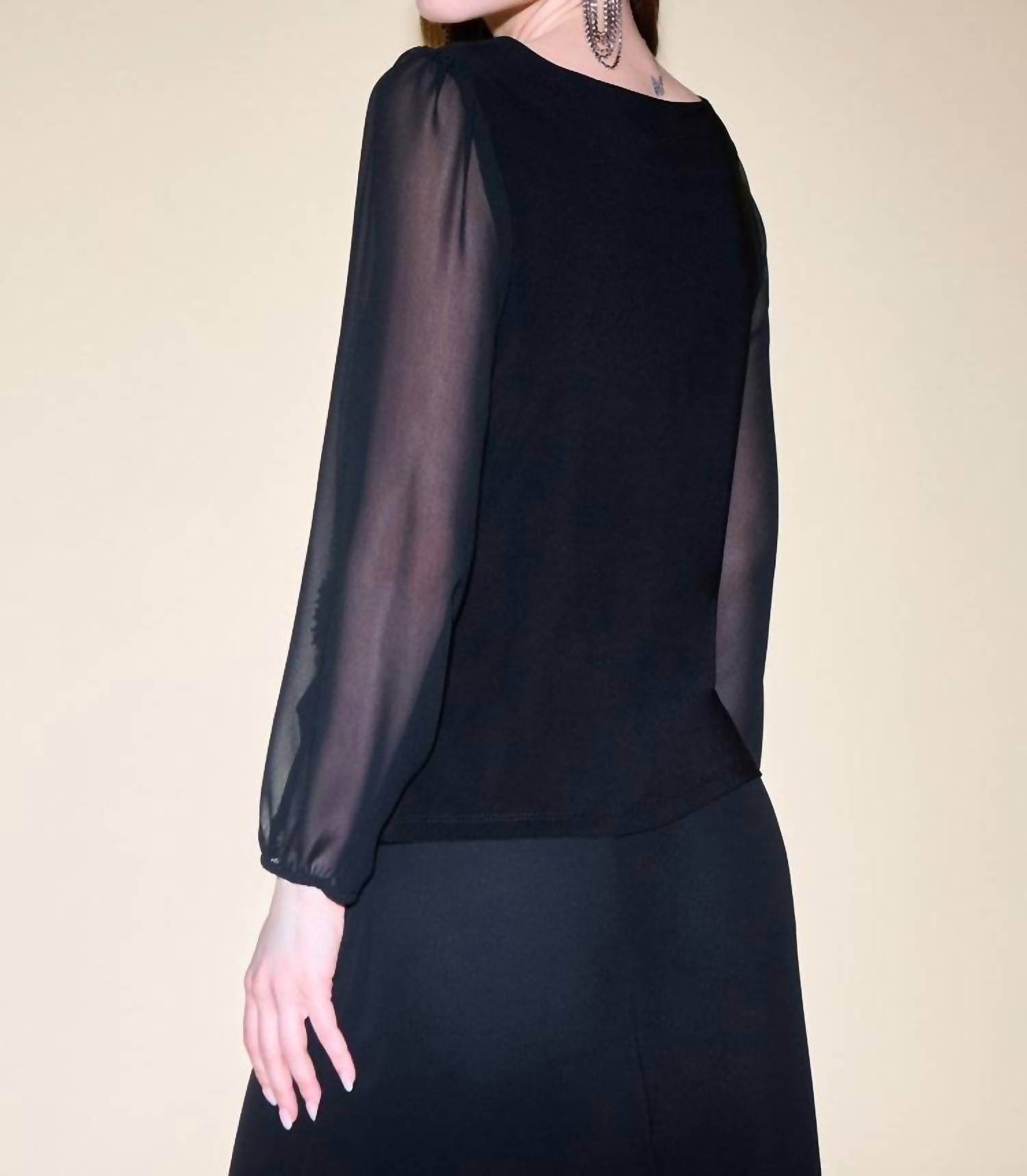 Joseph Ribkoff - Silky Knit Top with Ornament