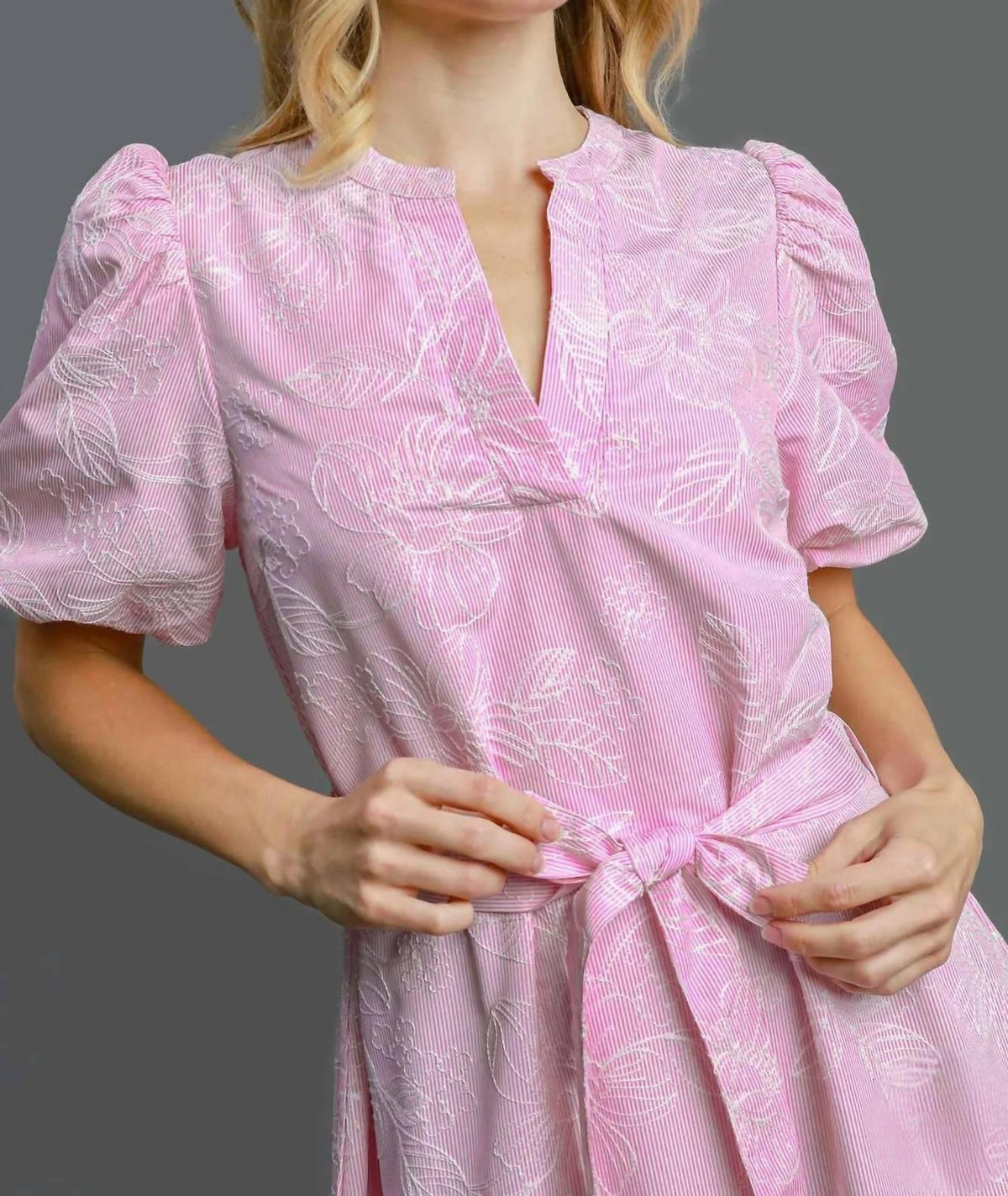 Umgee - Garden Belted Midi Dress