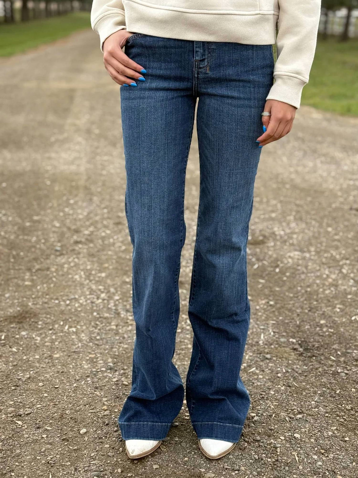 7 For All Mankind - Dojo Mid Rise Flare Jeans