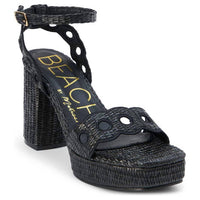 Matisse Women's Moorea Block Heel Ankle Strap Sandals in black - women's sandal