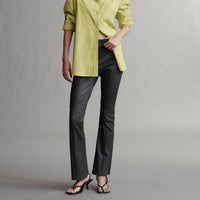 TWP Skinny Love Boot Cut Pants in black oyster - women's pants