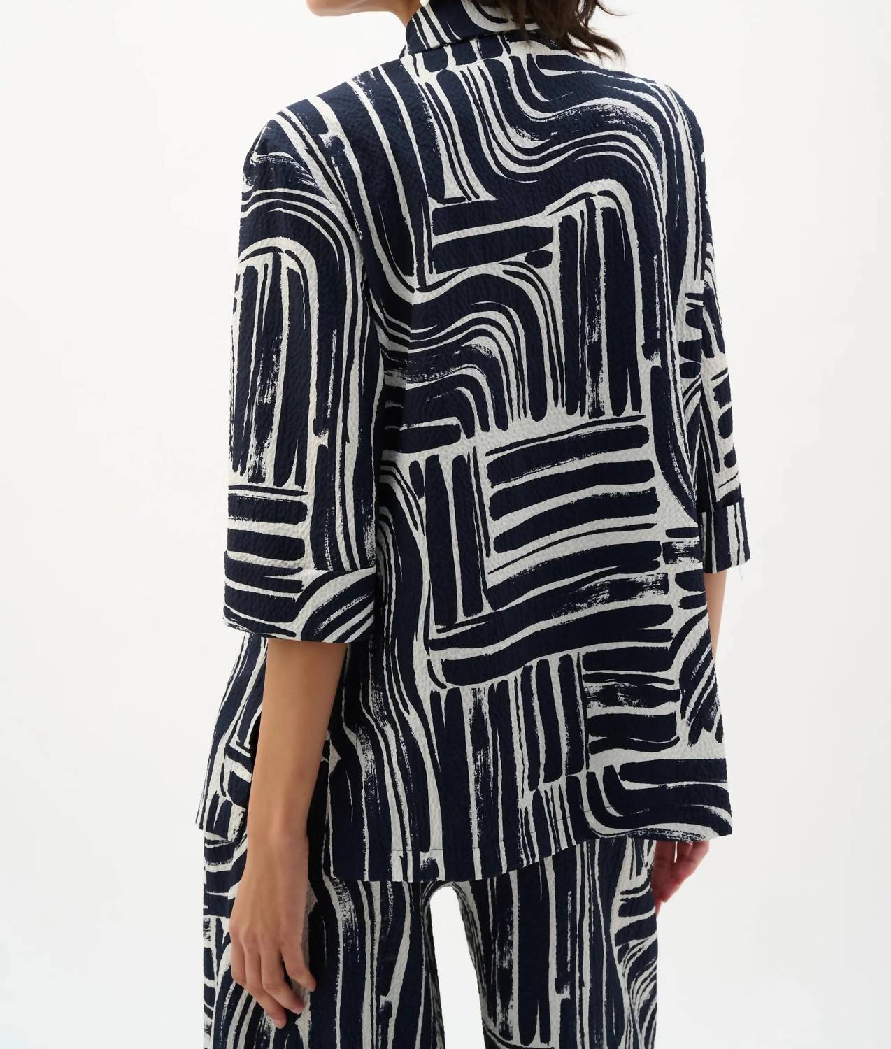 Joseph Ribkoff - Abstract Double-breasted Blazer