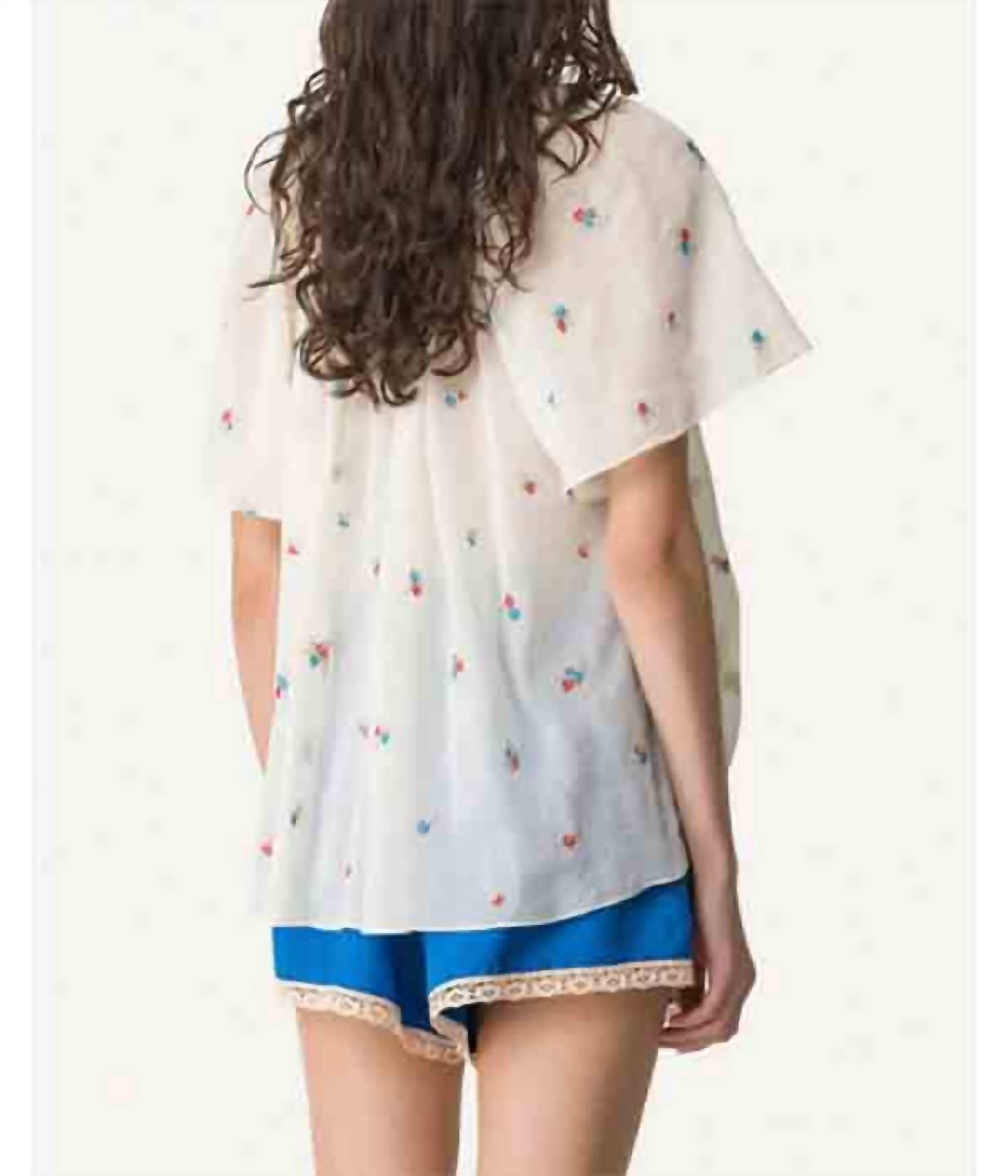 Forte Forte - Women's "petites Fleurs" Embroidery Voile Bohemienne Shirt