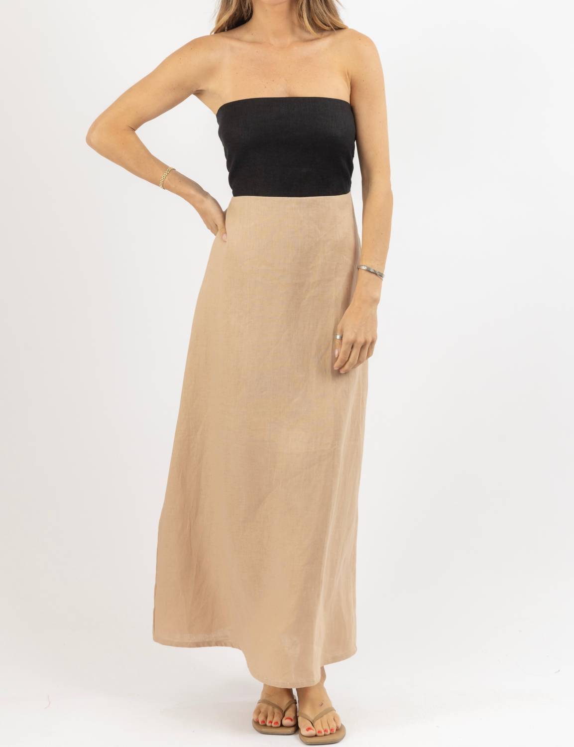 Olivaceous - Milano Linen Dress