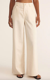 Z Supply - Women's Mia Loose Wide Leg Denim Pants